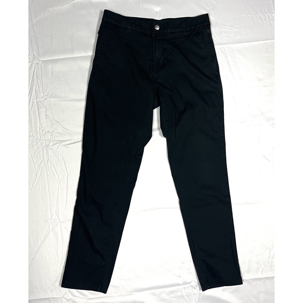 EUC Birddogs Stretch Khakis Mens 30x30 Built-In Liner Midnight Black Chino Pants